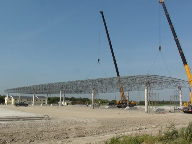 安庆收费站网架工程